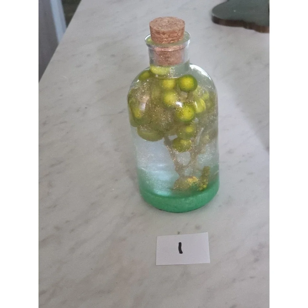 Handmade Resin Decorative Bottles With A Cork